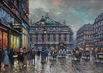  Paris Painting - antoine blanchard paris lopera